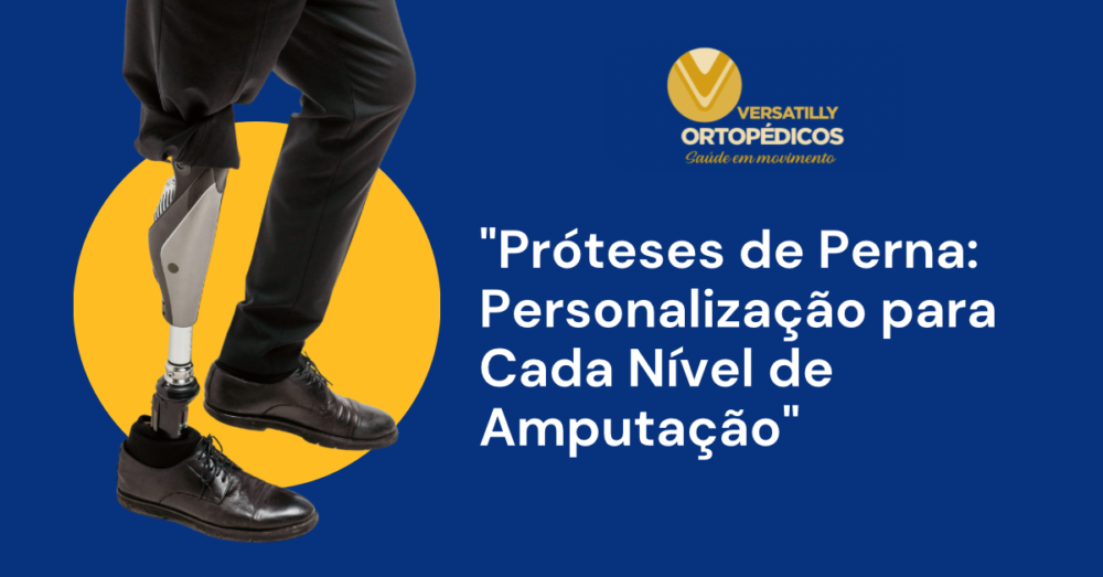 As próteses de perna são personalizadas de acordo com o nível da amputação, projetadas para substituir membros ausentes e restaurar a mobilidade. Os principais tipos incluem a transtibial (abaixo do joelho), para remoção da tíbia, a transfemoral (acima do joelho), que requer uma articulação funcional do joelho, e as desarticulações no joelho ou quadril. As soluções variam de próteses parciais do pé a complexos procedimentos .

Tipos Comuns de Amputação e Próteses Correspondentes
Amputação Parcial do Pé/Dedo: Substitui parte do pé, com foco no equilíbrio e na distribuição do peso.

Desarticulação do Tornozelo (Symes): Remoção do pé no tornozelo, mantendo a almofada do calcanhar para suportar peso.

Prótese Transtibial (Abaixo do Joelho): Para amputações abaixo do joelho, permitindo o uso da articulação natural do joelho, o que facilita a caminhada.

Desarticulação do Joelho: Amputação através da articulação do joelho, deixando o fêmur intacto.
Prótese Transfemoral (Acima do Joelho): Para amputações acima do fêmur, que requerem um mecanismo protético de joelho.
Desarticulação do Quadril/Hemipélvica: Envolve a substituição de toda a perna e, às vezes, parte da pelve, frequentemente fixada com um encaixe na cintura.

Componentes e Tecnologias Protéticas
Encaixe: O elo essencial e personalizado que conecta o membro residual à prótese.

Pés: Variando de pés básicos com calcanhar acolchoado e tornozelo sólido (SACH) para estabilidade a pés com resposta dinâmica/armazenamento de energia para usuários ativos.

Unidades de Joelho: Mecânicas (4 ou 7 barras para estabilidade), hidráulicas (movimento suave) ou biônicas (computadorizadas).

Considerações importantes
Nível de amputação: Geralmente, amputações mais altas exigem componentes protéticos mais complexos, como uma articulação do joelho para amputações transfemorais, enquanto as transtibiais são menos complexas.

Reabilitação: Essencial para fortalecer os músculos, prevenir contraturas e adaptar-se à prótese.  
